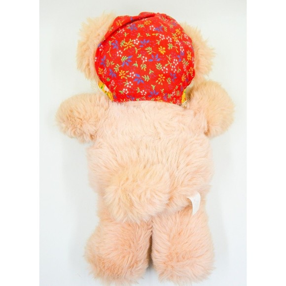 Cuddlin Country Bears Dixie Marchon 1985 Plush Teddy Bear Patchwork Dress 10" - Picture 7 of 9